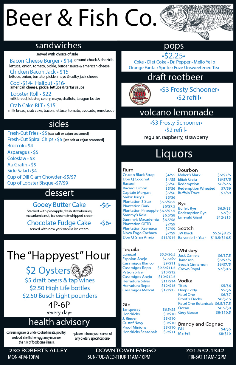 The Fish Company Menu Jacksonville Fl at Genie McLaughlin blog